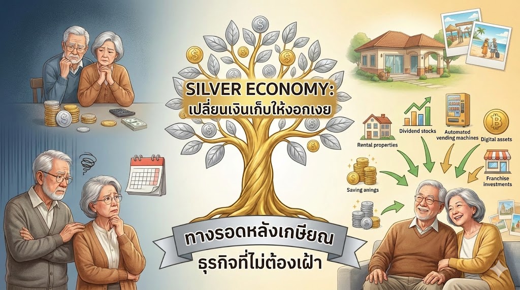 Silver Economy: ทางรอดหลังเกษียณ เปลี่ยนเงินเก็บให้งอกเงยด้วยธุรกิจที่ไม่ต้องเฝ้า