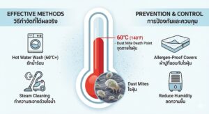 กำจัดไรฝุ่นบนที่นอนด้วยความร้อน 60 องศาเซลเซียส พร้อมบริการจาก WashLover