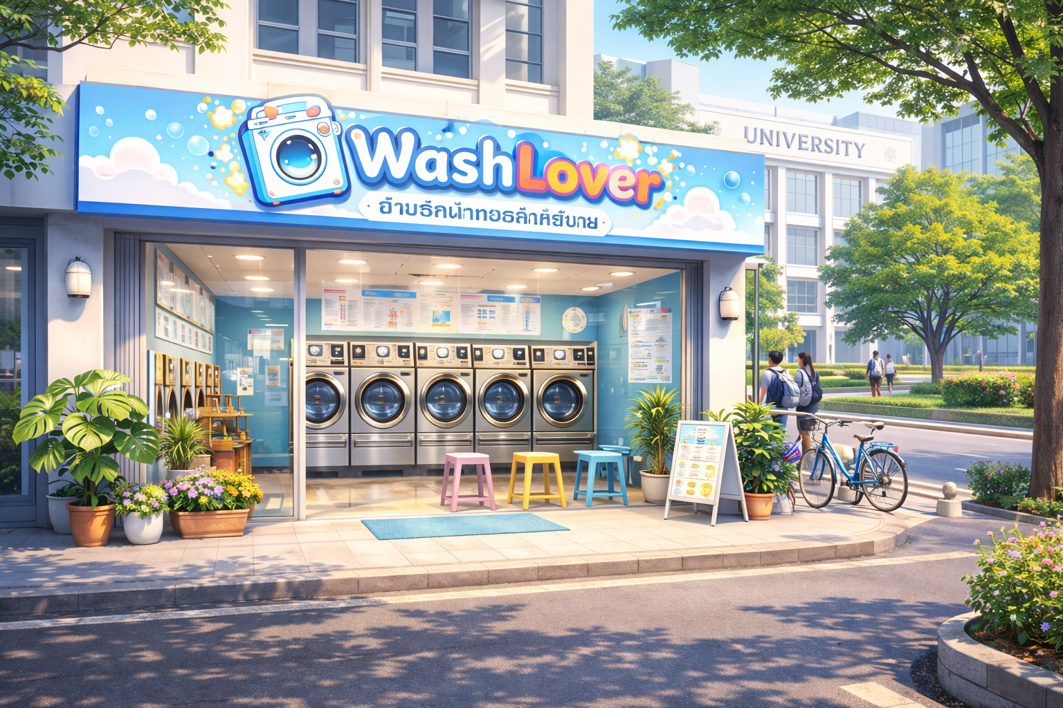 WashLover ร้านซักผ้าหยอดเหรียญ